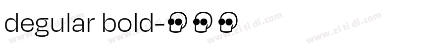 degular bold字体转换